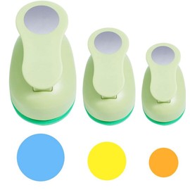 UCEC Circle Punch, Circle Paper Punch, Circle Punches for Crafting - Circle Cutter Set with Different Sizes, Circle Hole Punch for Card Making,Arts and DIY, Versatile Craft Punch Tool (25mm 15mm 10mm)