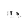 YHXiXi 24PCS 0.16x0.41x0.47inch Black 10.9 Grade Alloy 5140010-16 Planer Blade