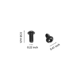YHXiXi 24PCS 0.16x0.41x0.47inch Black 10.9 Grade Alloy 5140010-16 Planer Blade Screw with Wrench Compatible with DW734/DW735/DW735X