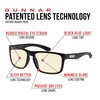 GUNNAR Gaming Glasses - Intercept Onyx Amber Lens - Blue