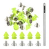 PATIKIL 12mm Studs for Clothing, 24 Sets Spikes for Clothes