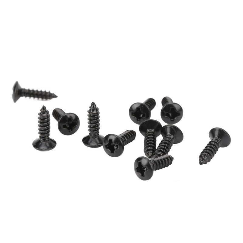 100PCS Guitar Pickguard Screws Metal Guard Plate Mounting Screw Electric