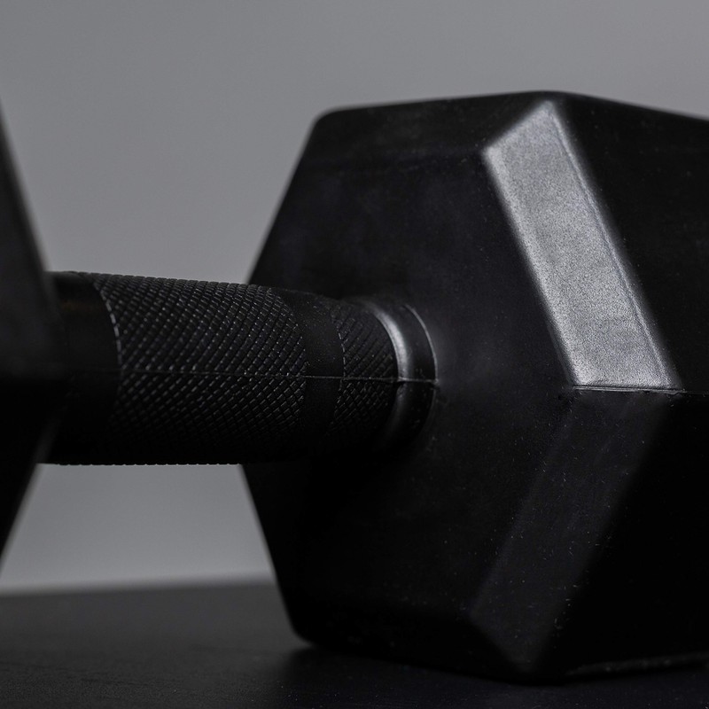 Rep Rubber Grip Dumbbells - 5 lb Pair