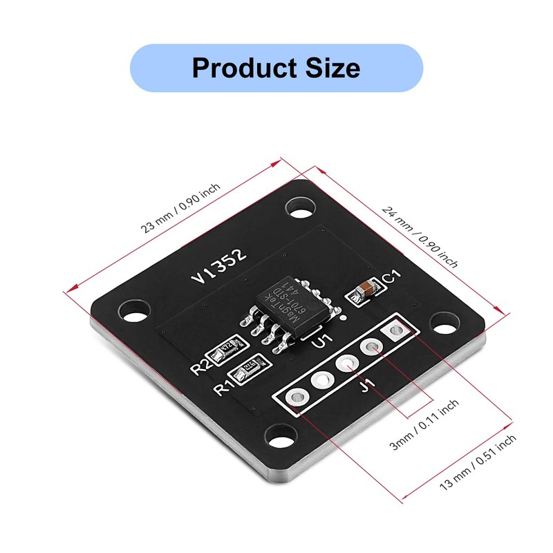 YELUFT 6pcs MT6701 Magnetic Encoder Magnetic Induction Angle Measurement Sensor