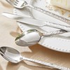 KINGSTONE 20 Pcs Hammered Silverware Set for 4, 18/10 Stainless