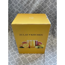 Zulay Black Lux Electric Citrus Juicer - Stainless Steel, Quiet, Powerful 160W