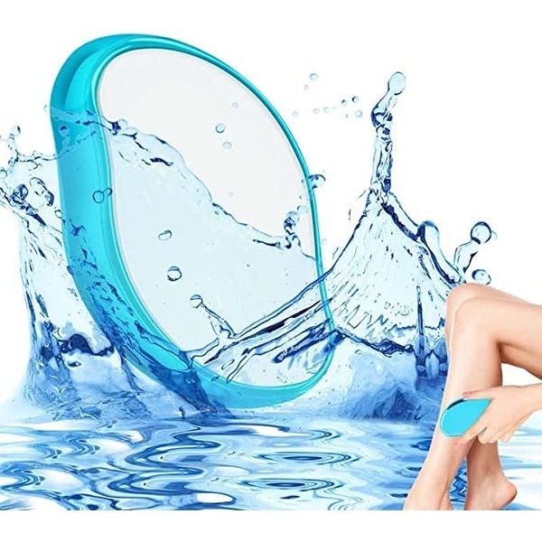 Crystal Hair Eraser for Women and Men, Magic Back Arms Legs, Reusable Remover Painless Exfoliation Removal Tool, fast easy BLUE 1 count