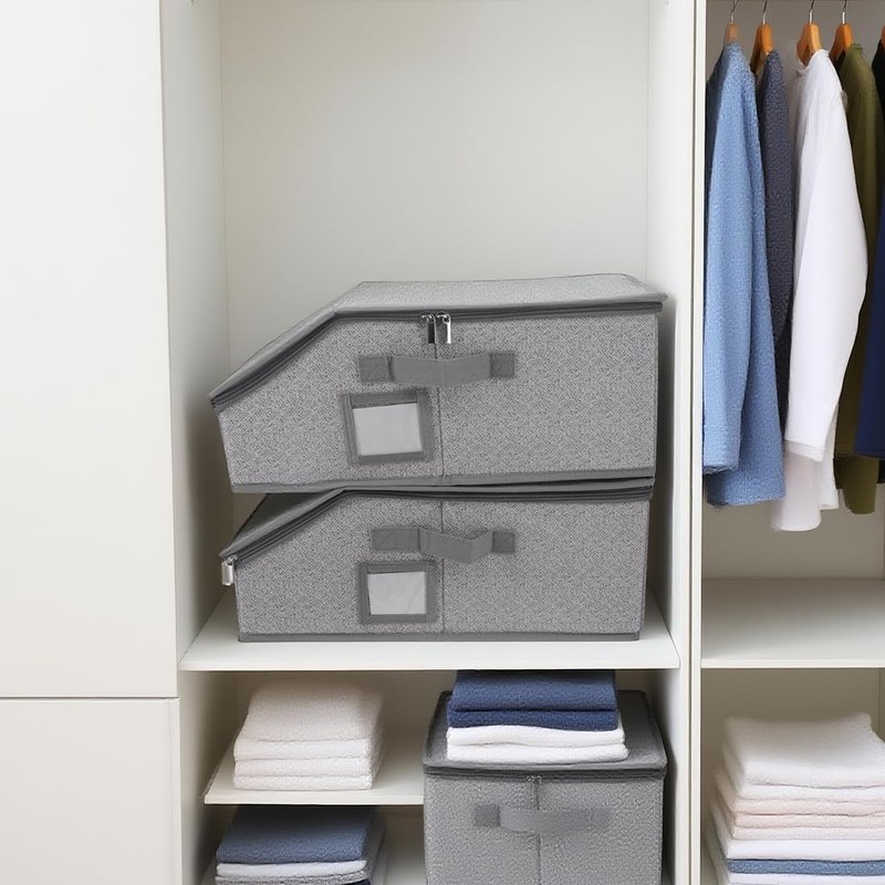 JJoexyfit 2 Pcs Stackable Hat Storage for Baseball Caps, Holds