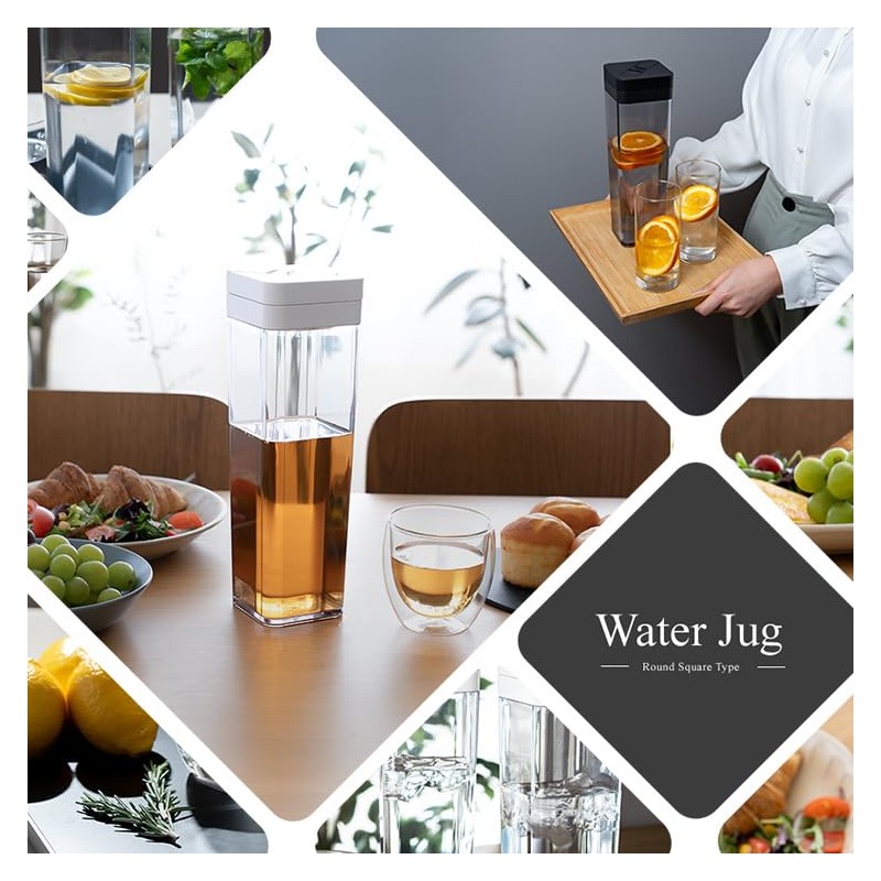 ASVEL Water Bottle, 0.4 gal (1.2 L) Barley Tea Pot,