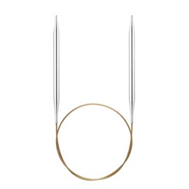 Addi 30 cm/ 3.5 mm Circular Knitting Needle, Gold Cords