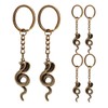Holibanna Snake Keychains Gothic Keychains 6pcs 2025 Chinese Snake Pendant