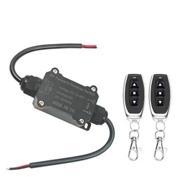 NEWNEWLIU DC12V Forward and Reverse Remote Control Switch，Waterproof Wireless DC Motor Remote Control Switch DC12V/48V/8A Linear Actuator Remote Switches for DC Motor,Winch Solenoid Relay Contactor