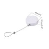 MECCANIXITY Round Retractable Cable Lock with Self-Adhesive, Remote Control Security