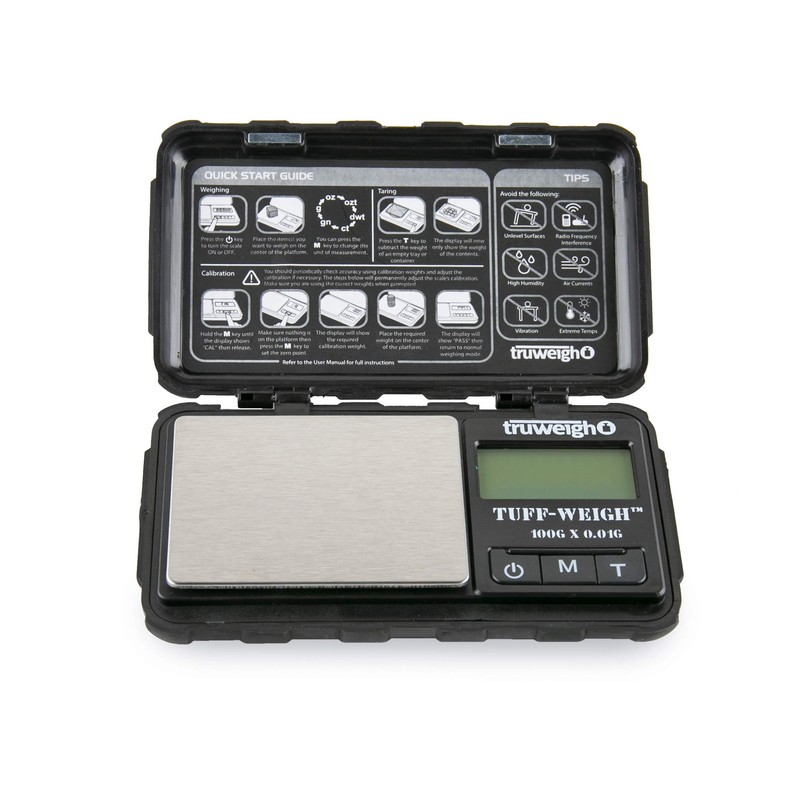 Truweigh TUFFWEIGH Digital Mini Scale (100g x 0.01g - Black/Black)