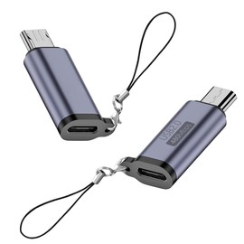 Micro USB Type C Converter, USB C to Micro USB Conversion Connector, Type C Microusb Adapter, Up to 480 Mbps, Fast Charging, Fast Data Transfer, Compatible with Micro USB Devices such as Galaxy, Nexus