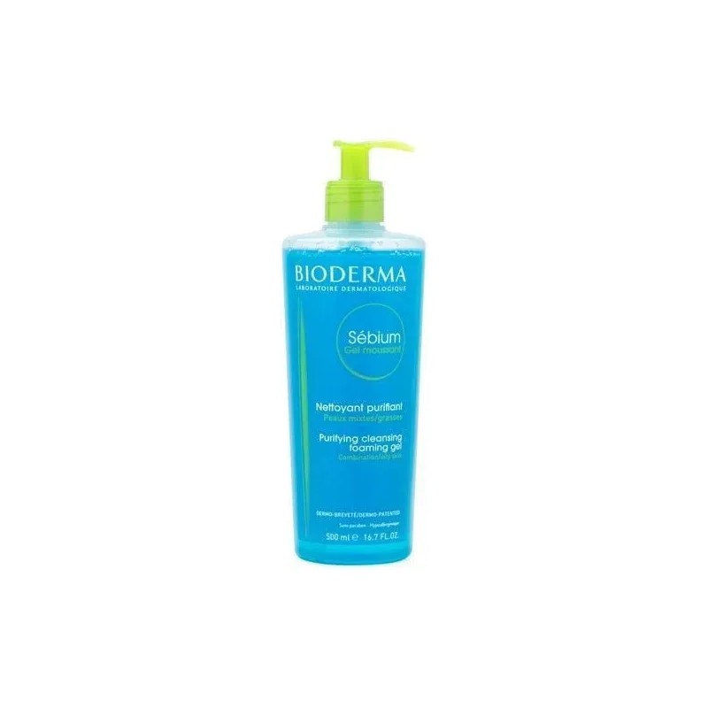 Bioderma Sébium Gel Moussant 500ml Pack De 2 Grasa Día/noche