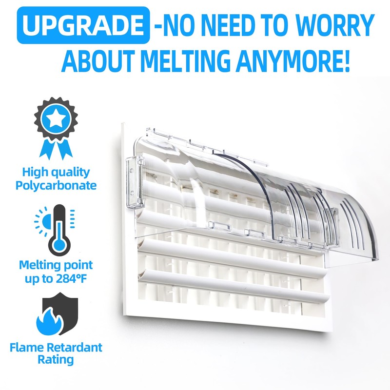 Antimbee 2 Pack Adjustable Magnetic Heat & Air Vent Deflector