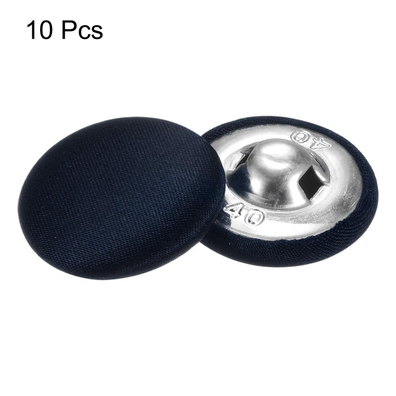 sourcing map 10pcs Fabric Cloth Buttons 1" Round Sewing Button