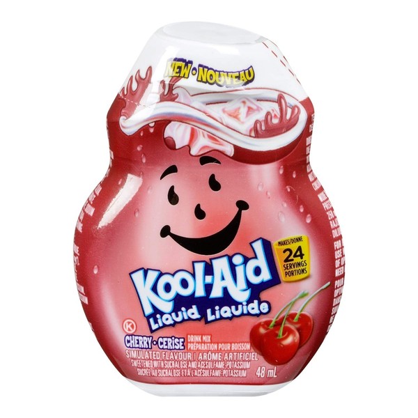 Kool-Aid Liquid Drink Mix, Cherry, 48mL (Pack of 12), Imported from Canada}