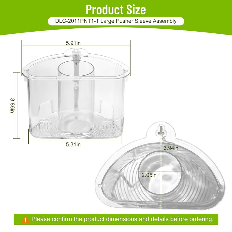 DLC-2011PNT1-1 Large Pusher Sleeve Assembly Compatible with Cuisinart