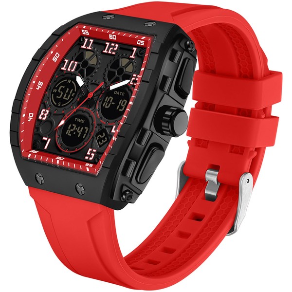 findtime Rectangular Men's Watch Cool Design Creative Men's Watches Digital