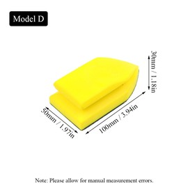 1 Pcs Manual Sanding Block, Polishing Block for Woodwork Crafts and Furniture Restoration Car Detailing Cleaning, Model D