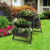 3-Tier Vertical Raised Garden Bed with 5 Plant Boxes Flower