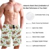 visesunny Cute Sloth Print Men's Swimtrunks Quick Dry Casual Mesh
