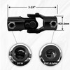 9/16" -36 Spline X 3/4" DD Black Steering Universal Joint