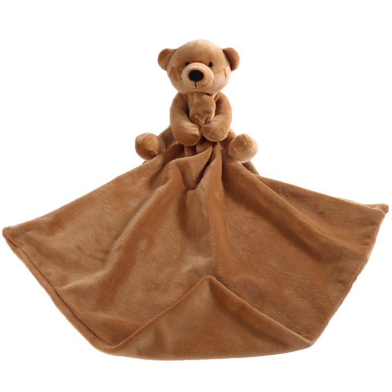 Apricot Lamb Bear Blanket Cute Comforter Soft Loveys for Baby