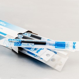 Pentel Refill Ink for EnerGel 0.7mm Needle Tip Liquid Gel Pen,(Pack of 12), Blue Ink (LRN7-C-12)