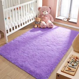 Ultra Soft Indoor Modern Area Rugs Fluffy Living Room Carpets for Children Bedroom Home Decor Nursery Rug,2x3 Feet indoor carpet - Color: yellow, size: 2'x3'