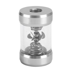 SLJ JX1 Water Flow Meter Computer Cooling System Water Flow Indicator(Silver )