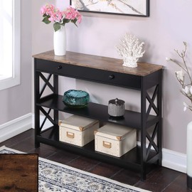 Maykoosh Console Table with Drawer & Shelves - Entryway Table - Sofa Table