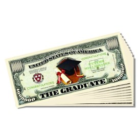 The Graduate Novelty Million Dollar Bill - Set of 25 With 1 Bonus Christopher Columbus Bill