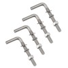(20 Pieces) M6x40mm L Shaped Threaded Bolt Kits 304 Stainless