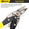 B BOSI TOOLS 10 Inch Aviation Tin Snips Right Cut,