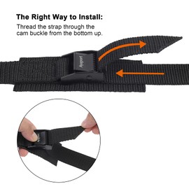 Ayaport Adjustable Cam Buckle Lashing Straps 6ft 4pack Tie Down Straps