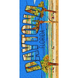 CafePress Daytona Florida Large Beach Towel, Soft Towel with Unique Design