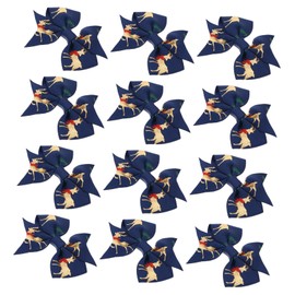 Healvian 20pcs Christmas Hair Bows for Boys and Girls Festive Bowknot Barrettes for Girls for Holiday Parties and Flower Outfits Sweet Ribbon Hair Clips