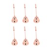 6pcs Candle Extinguisher Rose Gold Rotatable Bell Shaped Candle Extinguisher