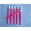 24 Pcs Rubber Nail Cuticle Pusher Plastic Handle Rubber Tipped