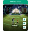 EDISHINE Dusk to Dawn Motion Sensor with 240° Detection Range