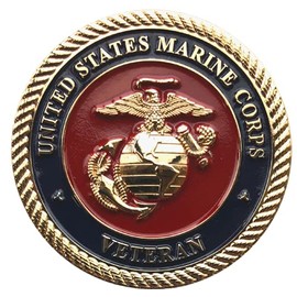 United States Marine Corps Veteran USMC Service to A Grateful Nation Challenge Coin