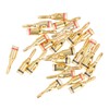 24Pcs/Set Gold Plated Banana Plugs Quick Connectors Universal for Car
