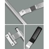 QWORK Cargo Trailer Cambar Cam Bar Lock, 2 Pack 36"