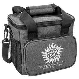 Popfunk Supernatural Anti Possession Symbol Soft Insulated Cooler Bag, Large Lunch Bag, Lightweight, Thermal and Reusable for Office, Picnic, Beach