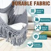 Chihee Hammock Chair Super Large Soft-Spun Cotton Rope Weaving Hanging