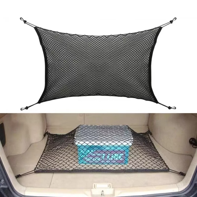 CHONGYTTUO 70cm x 70cm Car Trunk Rear Cargo Net Storage