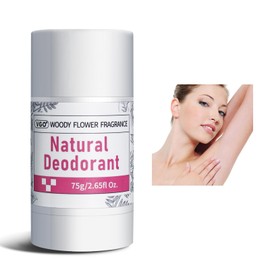 VGO Anti-Perspirant Deodorant Stick for Women and Men, Contains Natural Plants and Flowers | Wood Flower Fragrance | 2.65 Oz.(Pack of 1)